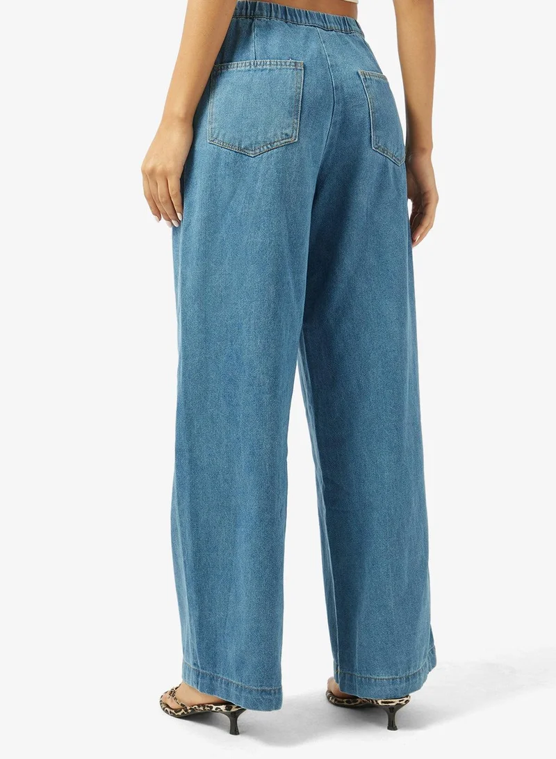 Ginger  Mid Rise Straight Fit Pullon Jeans for Women | Best Price UAE