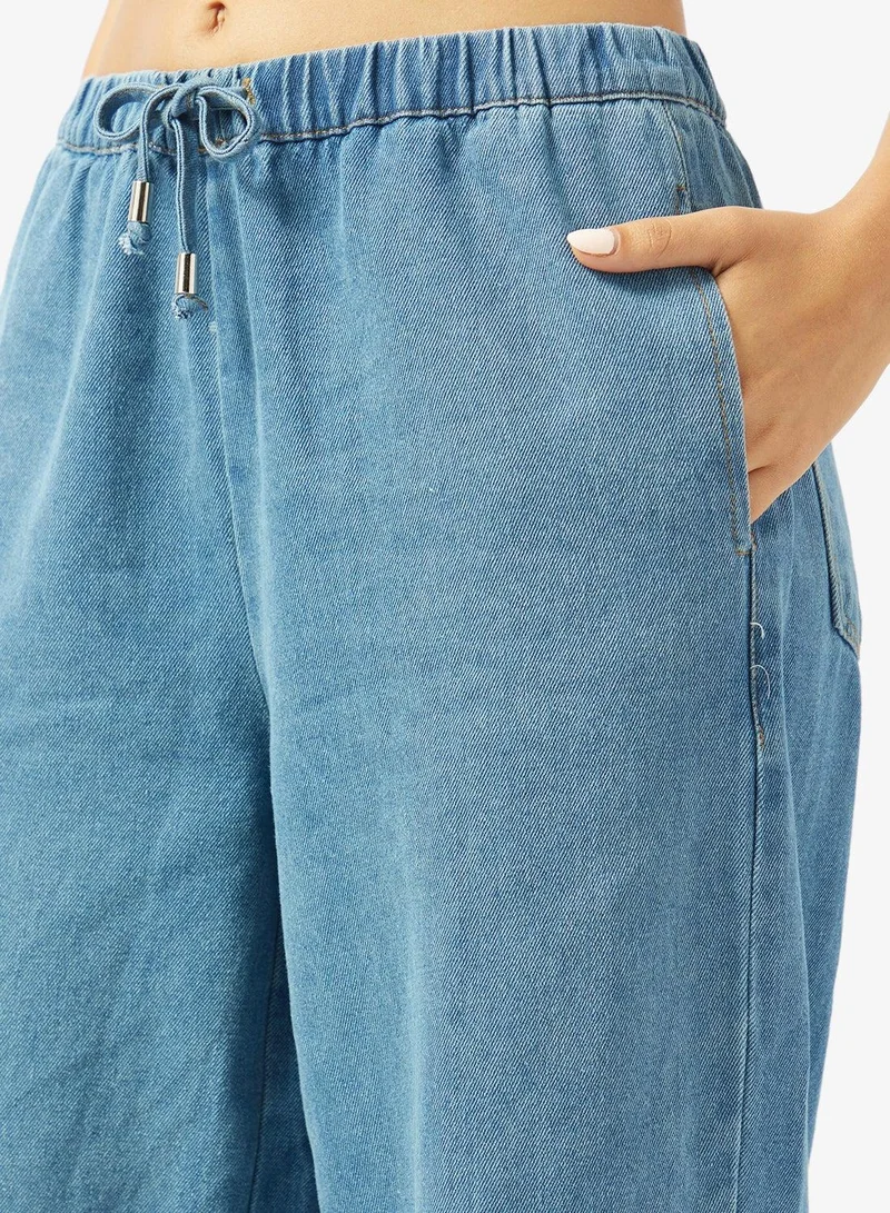 Ginger  Mid Rise Straight Fit Pullon Jeans for Women | Best Price UAE