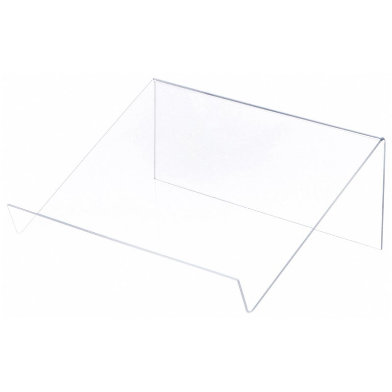 Plymor Clear Acrylic Slightly Elevated Book Display Stand with 15 Ledge 12 W x 9 D x 45 H