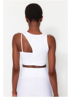 trendyol Knitted Sports Bra with White Medium Support/Styling Rope Strap THMSS23SS00017  - Image 5