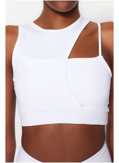 trendyol Knitted Sports Bra with White Medium Support/Styling Rope Strap THMSS23SS00017  - Image 3