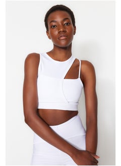 trendyol Knitted Sports Bra with White Medium Support/Styling Rope Strap THMSS23SS00017  - Image 2