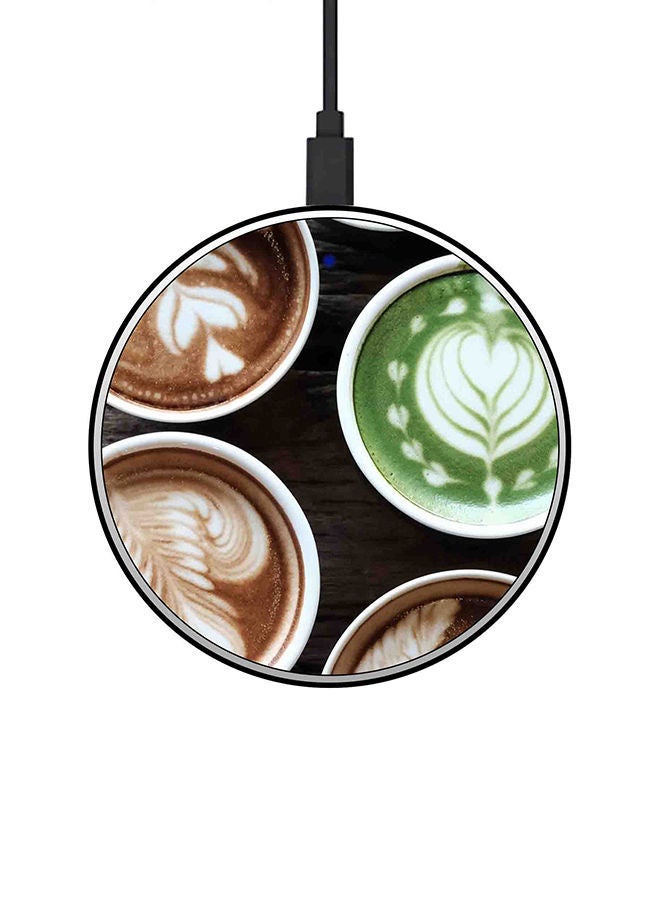 NIBEMINENT 15W Ultra Slim Fast Wireless Charger Multicolour