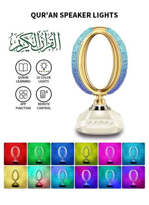 مصباح طاولة مع مكبر الصوت LED 16 لون لمس مصباح