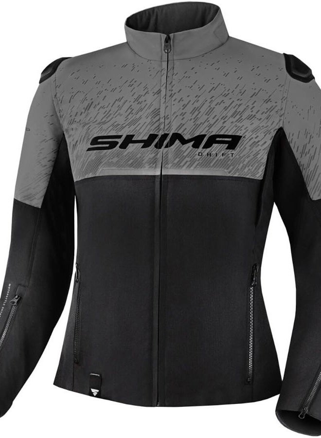 SHIMA DRIFT LADY Motorbike Jacket for Women | Lightweight Breathable Summer Mesh Womens City Biker Jacket with CE Back Shoulder Elbow Armor Pads Width Adjustwoment (Grey, XS) - Image 1