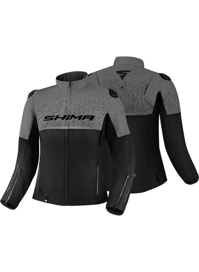 SHIMA DRIFT LADY Motorbike Jacket for Women | Lightweight Breathable Summer Mesh Womens City Biker Jacket with CE Back Shoulder Elbow Armor Pads Width Adjustwoment (Grey, XS) - Image 5