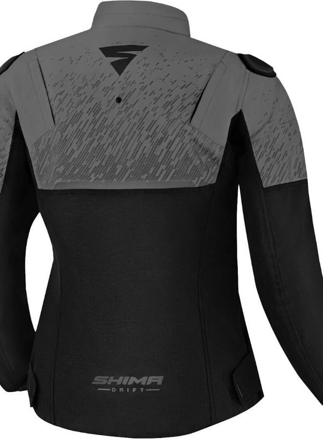 SHIMA DRIFT LADY Motorbike Jacket for Women | Lightweight Breathable Summer Mesh Womens City Biker Jacket with CE Back Shoulder Elbow Armor Pads Width Adjustwoment (Grey, XS) - Image 4