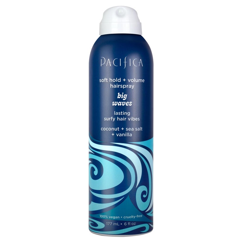 Pacifica Beauty Big Waves Coconut, Vanilla & Sea Salt Hairspray, Controls Frizz & Adds Volume, Designed for Wavy Hair, Vegan & Cruelty-Free, 6 Fl Oz - Image 1