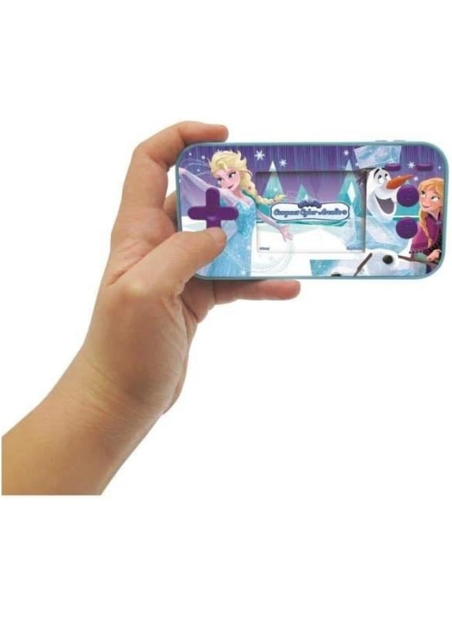 Lexibook Disney Frozen Elsa Compact Cyber Arcade® Portable Gaming Console for Kids – 150 Built-in Games, Colour LCD Screen, Battery Operated Handheld Game Console, Elsa & Anna Theme Travel Gaming Device, Blue - Image 2