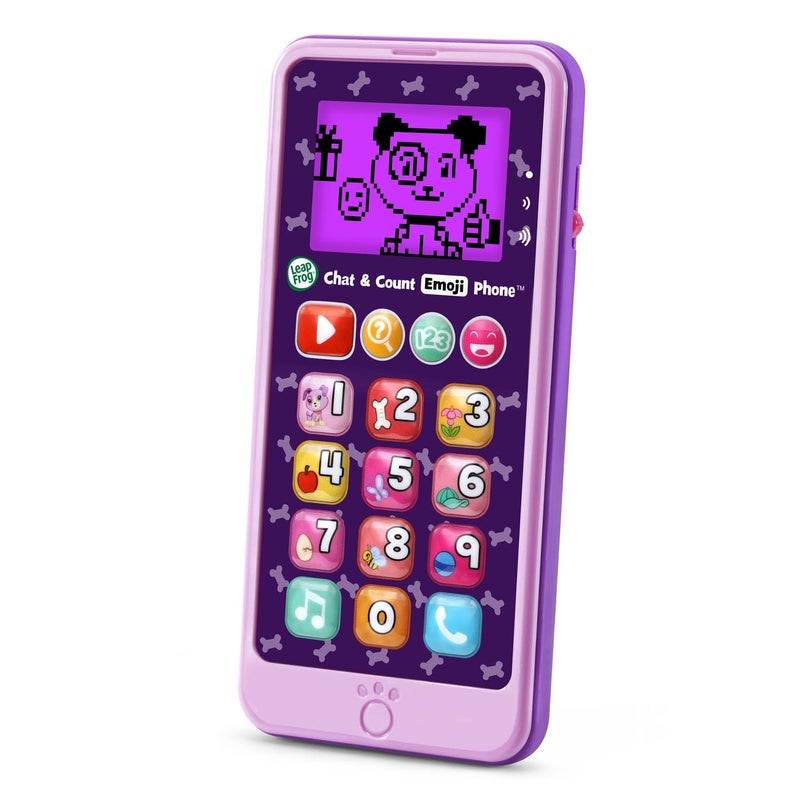 LeapFrog هاتف ليبفروغ الدردشة وعد الأرقام إيموجي بنفسجي - Image 4