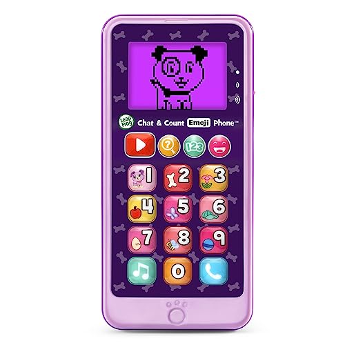 LeapFrog هاتف ليبفروغ الدردشة وعد الأرقام إيموجي بنفسجي - Image 5