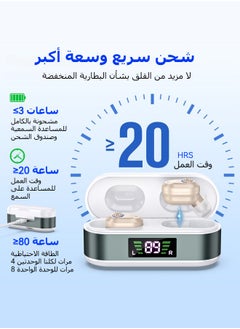 مركز الملك فهد للبترول والمعادن أجهزة السمع القابلة لإعادة الشحن لكبار السن جهاز مكبر صوت صغير  - Image 5