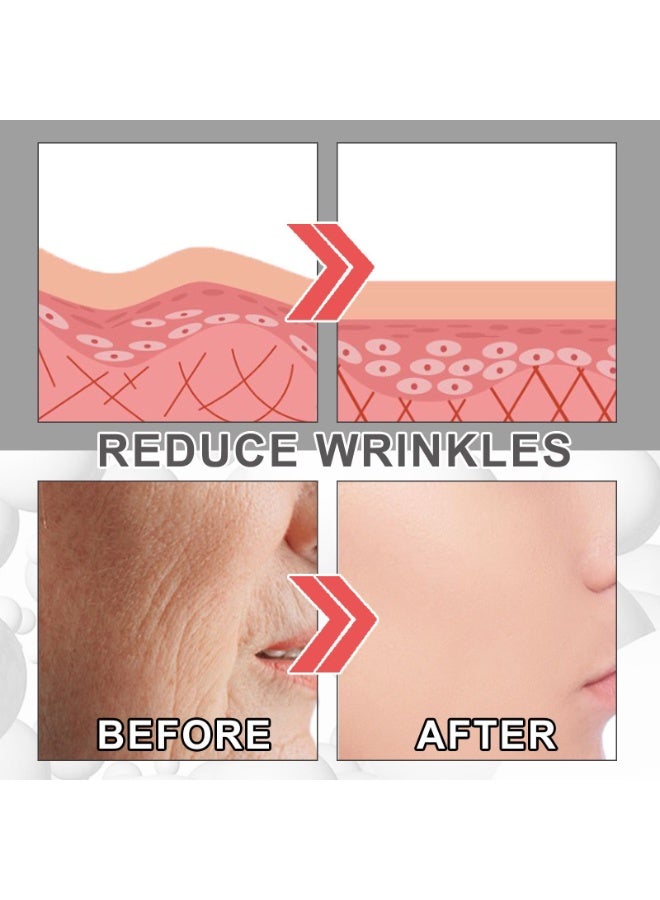 EELHOE سيروم تعزيز الكولاجين، 30 مل سيروم للوجه مضاد للشيخوخة مع حمض الهيالورونيك، السيراميد وفيتامين C لتقليل التجاعيد، تبييض البشرة وترطيبها، مناسب لجميع أنواع البشرة - Image 3