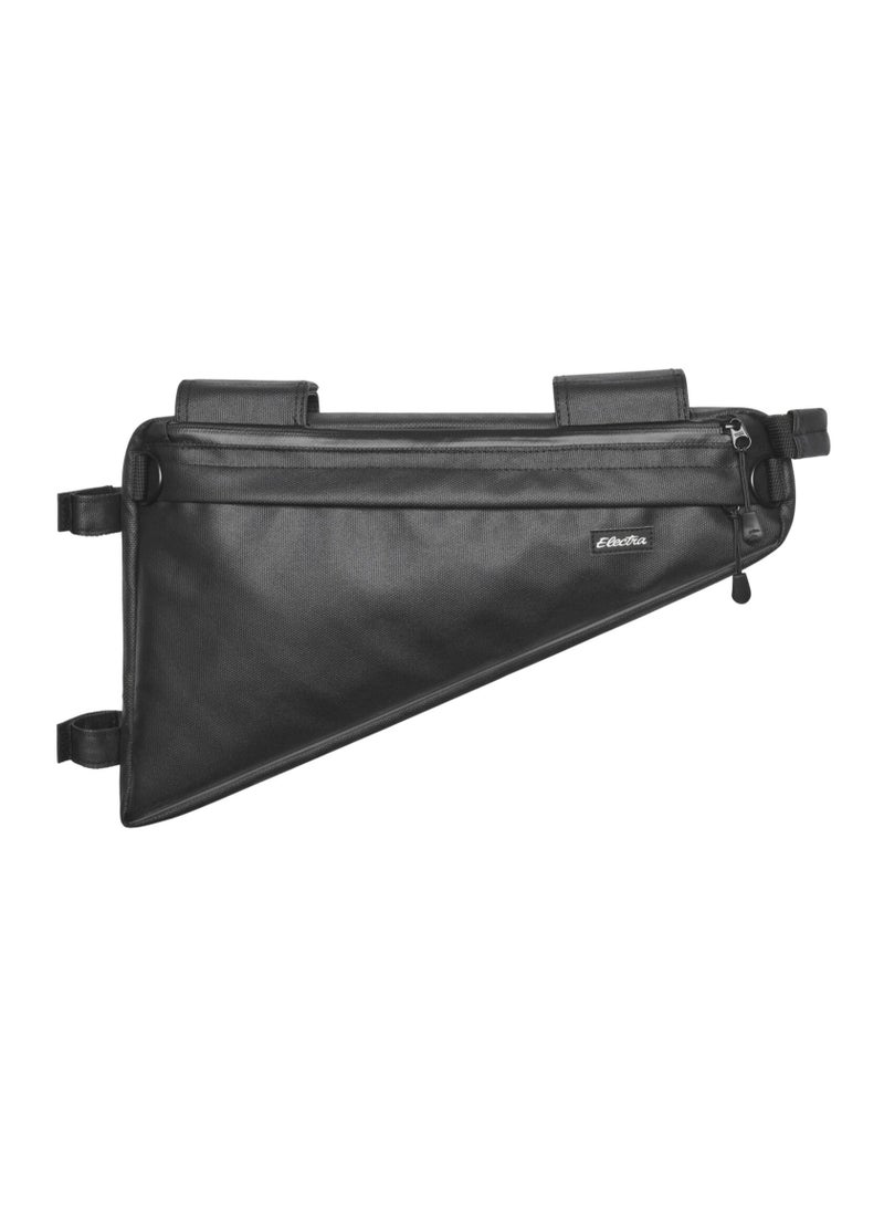 Electra Bicycle Company Triangle 2.7L Water-Resistant Bicycle Frame Bag with Shoulder Strap, Black - Image 2
