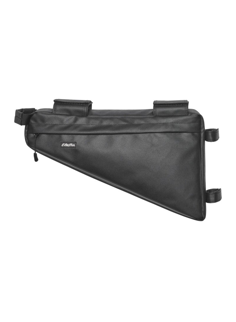 Electra Bicycle Company Triangle 2.7L Water-Resistant Bicycle Frame Bag with Shoulder Strap, Black - Image 1