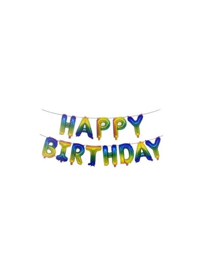 Promass Decorative Happy Birthday Banner Balloon Set