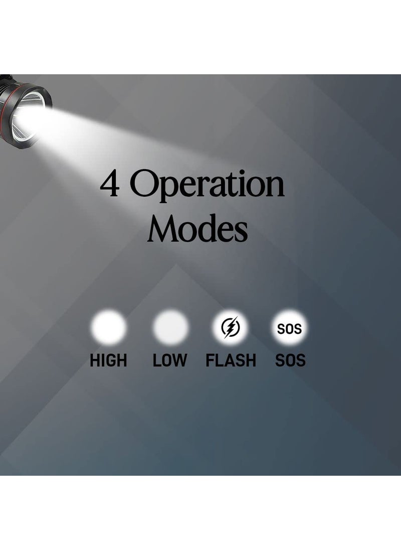 Fos FOS Abs with Velvet Finish Led Search Light 15W with 8 Ah Rechargeable SLA Battery Range 1 Km 1400 Lumen  - Image 4