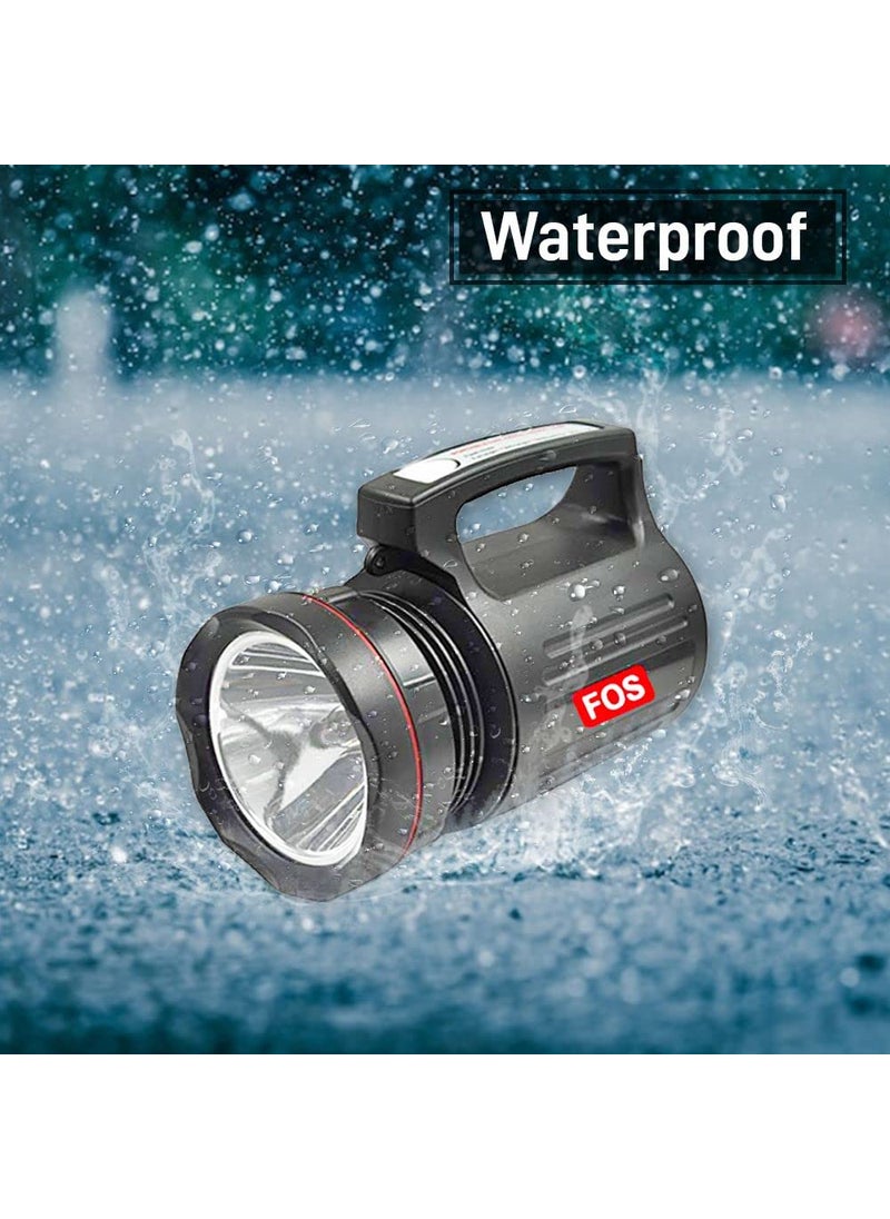 Fos FOS Abs with Velvet Finish Led Search Light 15W with 8 Ah Rechargeable SLA Battery Range 1 Km 1400 Lumen  - Image 5