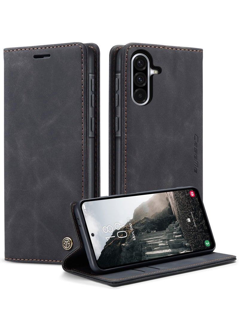 CaseMe For Samsung Galaxy A36 Cover, Soft PU Leather Shockproof Mobile Phone Wallet Case, Full Body Protective Flip Cover Magnetic Adsorption Back Cover - Image 1