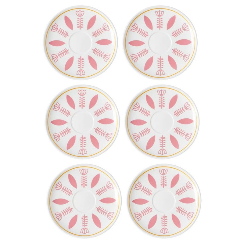 Arabic Coffee Cups Saucer Set, TraditionalCeramic Tea Cup Plates with Elegant MiddleEastern Pattern, Turkish Coffee Cup Holder,Colorful Drinkware Set for Arabic Coffee, Tea,Espresso, Home Kitchen Table Decor  Gift - Image 3
