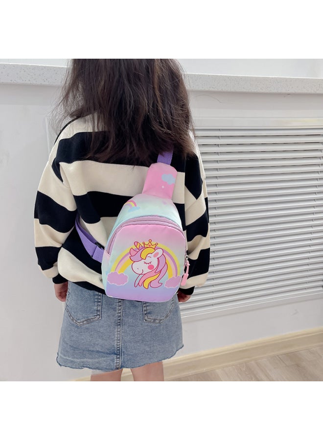 Trendy Cartoon Spiderman Kids Chest Bag Cute Coin Purse Backpack For Boys Girls Children's Crossbody Bag-Color:Red  - Image 4