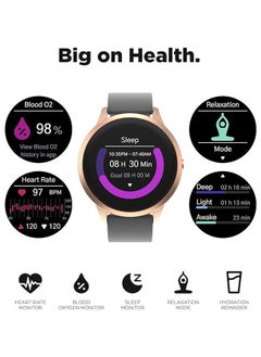 iTouch New Sport 4 Series Smartwatch Rosegold Case Grey Silicone Strap  - Image 3