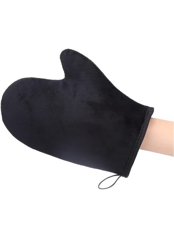 2PCS Soft Tanning Glove Self Tanner , Double Sided Design Self Tanning Glove With Thumb, Reusable Applicator for Bronzed Streak Appearance - Image 2