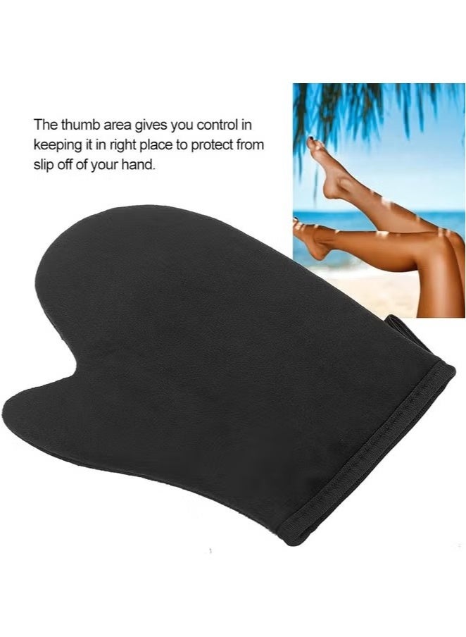 2PCS Soft Tanning Glove Self Tanner , Double Sided Design Self Tanning Glove With Thumb, Reusable Applicator for Bronzed Streak Appearance - Image 5