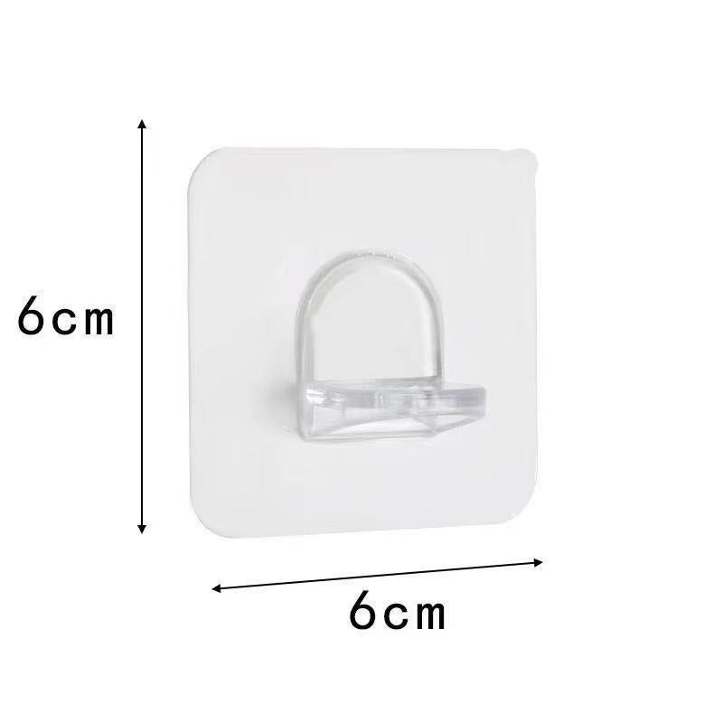 Clear Adhesive Wall Hooks for Kitchen Bath Upgrade partition holder 6*6