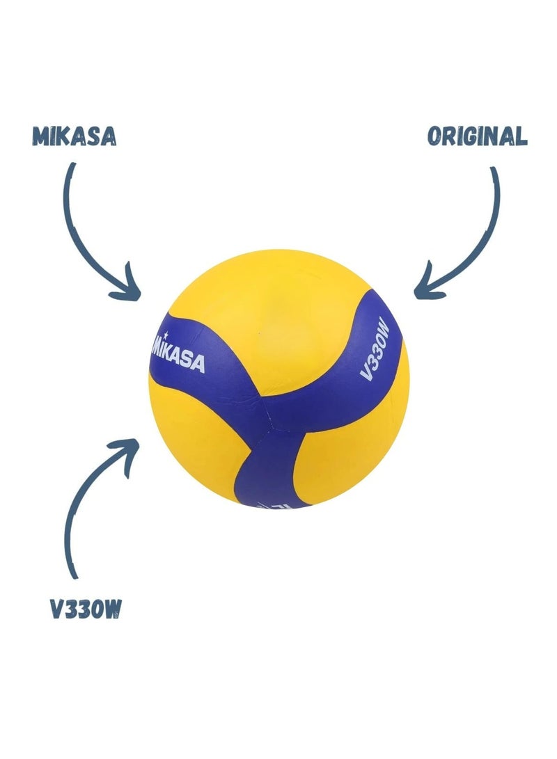 ميكاسا كرة طائرة مقاس 5 | قبضة عالية، جلد صناعي ميكروفايبر | تصميم مكون من 18 لوحة، بناء هوائي لتحسين الرؤية - Image 4