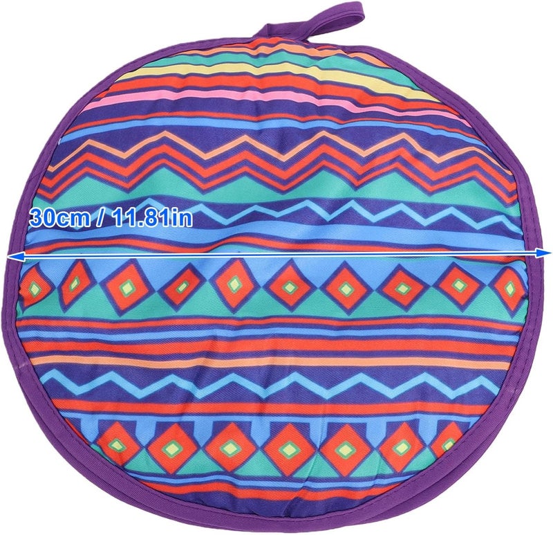 Naroote Tortilla Warmer Pouch Microwavable Fabric Keep Tortillas Soft & Warm Heater Pouch for Tacos Pita Waffles Party Picnic Naan Pizza Rolls Reliable Insulation for Family Feasts - Image 1