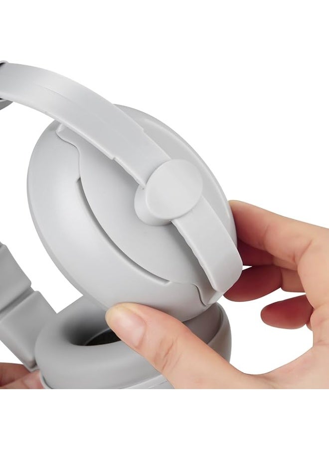 Baby Ear Muffs, 2-in-1 Noise Cancelling Hearing Protection Headphones for Ages 0-3 Years, Grey - Image 2