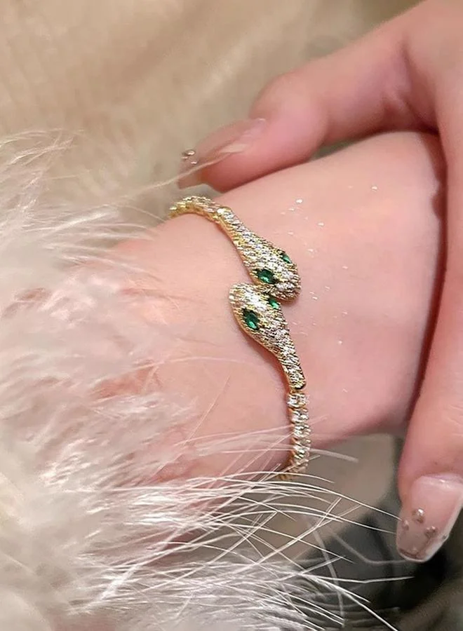 تايك تو سوار ثعبان مُرصع بأحجار الراين قابل للتعديل