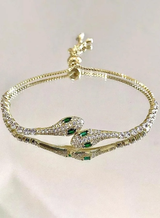 تايك تو سوار ثعبان مُرصع بأحجار الراين قابل للتعديل