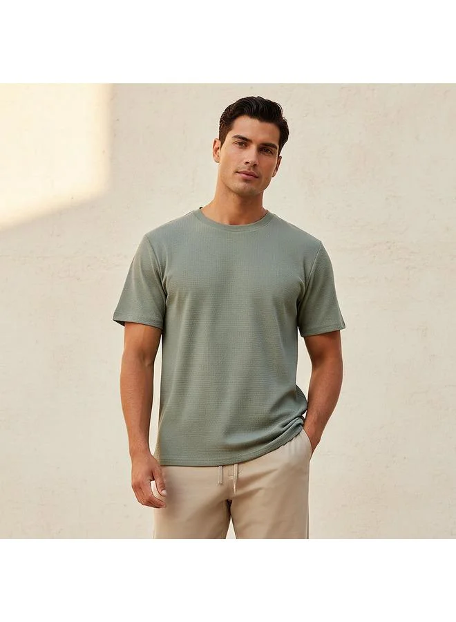 Love Pangolin Love Pangolin Men Waffle Textured T shirt