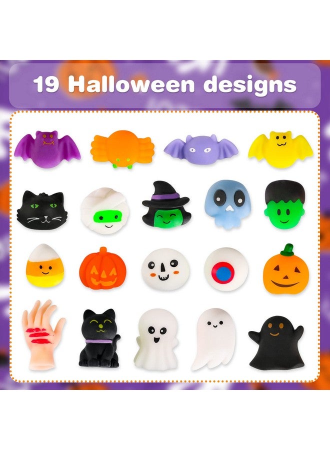 MGparty 48Pcs Halloween Squishies Toys For Kids Halloween Party Favors Halloween Goodie Bag Fillers Prizes Halloween Decorations Stress Relief Favor Toys For Kids - Image 2