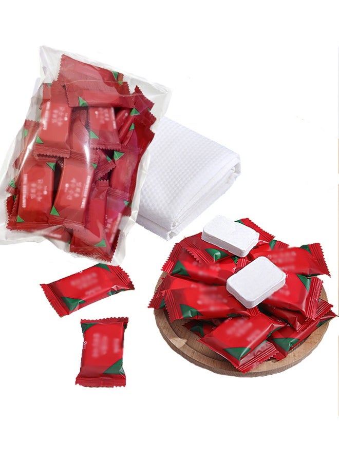 Generic 30PCS Facial Thickened Compressed Towel, Portable Disposable Compressed Cotton, Travel, Camping, Hiking, Sports, Beauty Salon, Household Compressed Handkerchief  - Image 1