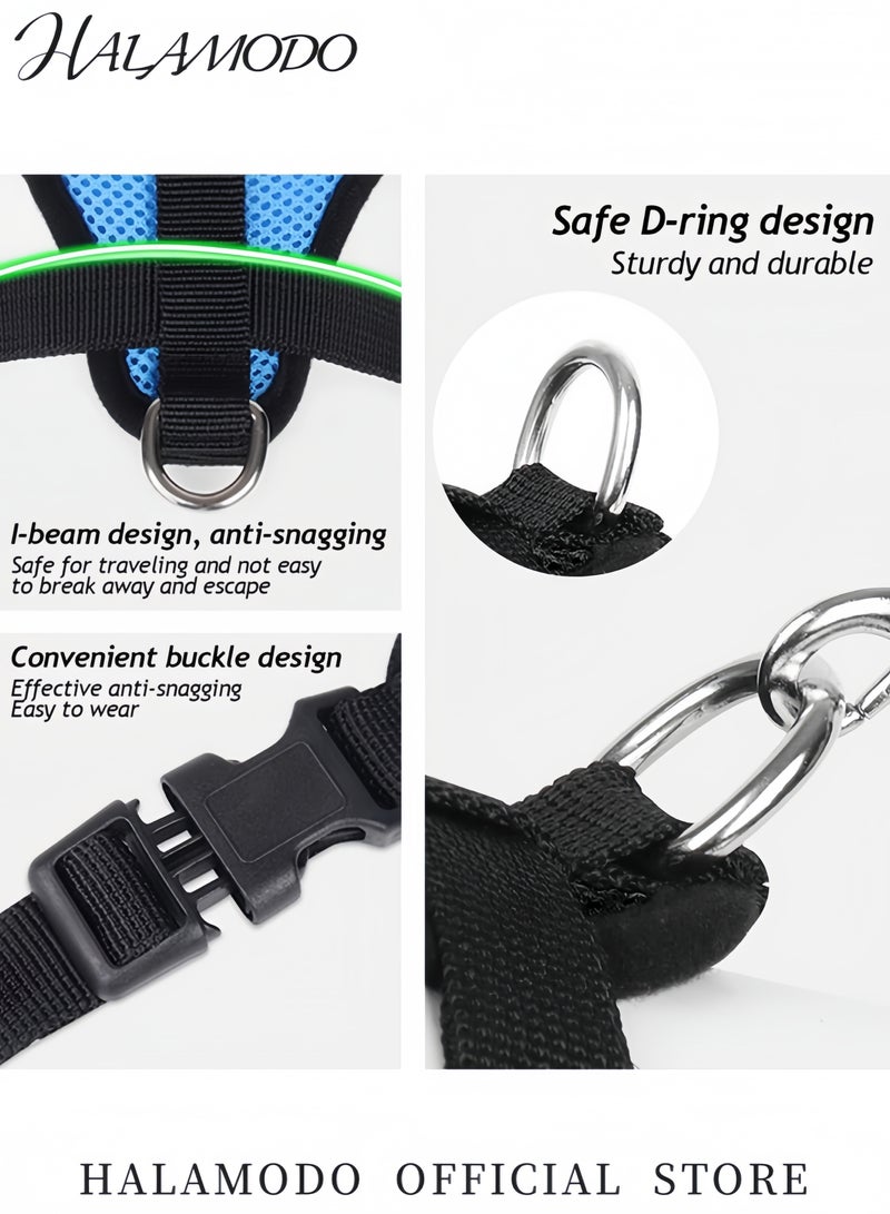 HALAMODO Cat Harness Leash Set Escape Proof Adjustable Mesh Vest for Cats Reflective Leash and Harness for Small and Medium Dogs Soft Pet Walking Vest - Image 5