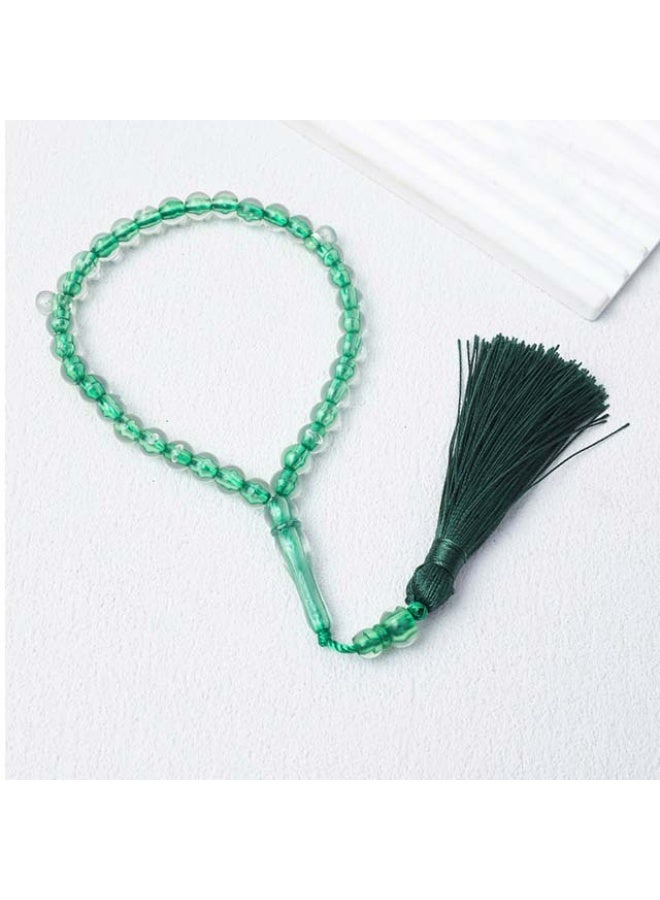 NIBEMINENT 33 Muslim Prayer Beads Green/8mm 