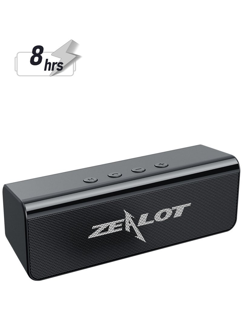 Zealot ZEALOT S31 10W Bluetooth Speakers, Outdoor Portable Subwoofer Speaker,  1800mAh Battery 8 Hours Playtime Loud Stereo Booming Bass, For TV/ Mobile Phone/ Tablet  - Image 1