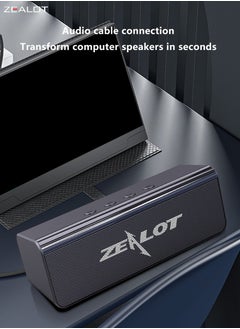 Zealot ZEALOT S31 10W Bluetooth Speakers, Outdoor Portable Subwoofer Speaker,  1800mAh Battery 8 Hours Playtime Loud Stereo Booming Bass, For TV/ Mobile Phone/ Tablet  - Image 3