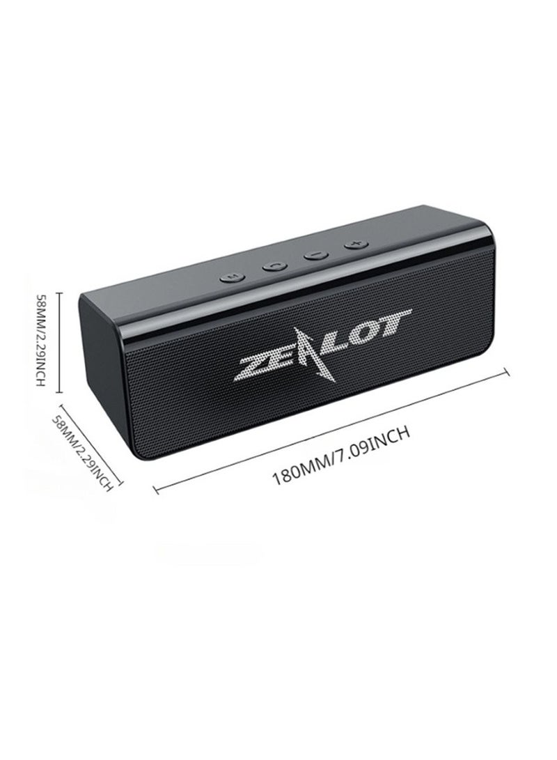 Zealot ZEALOT S31 10W Bluetooth Speakers, Outdoor Portable Subwoofer Speaker,  1800mAh Battery 8 Hours Playtime Loud Stereo Booming Bass, For TV/ Mobile Phone/ Tablet  - Image 2