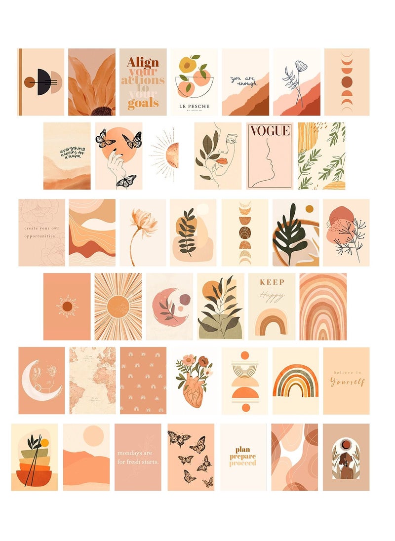 LOWHA Posters Wall Collage Kit, Album Cover, 40 Pieces Cardstock Thick Paper Posters, Multicolor Art 14.8x20cm  - Image 2