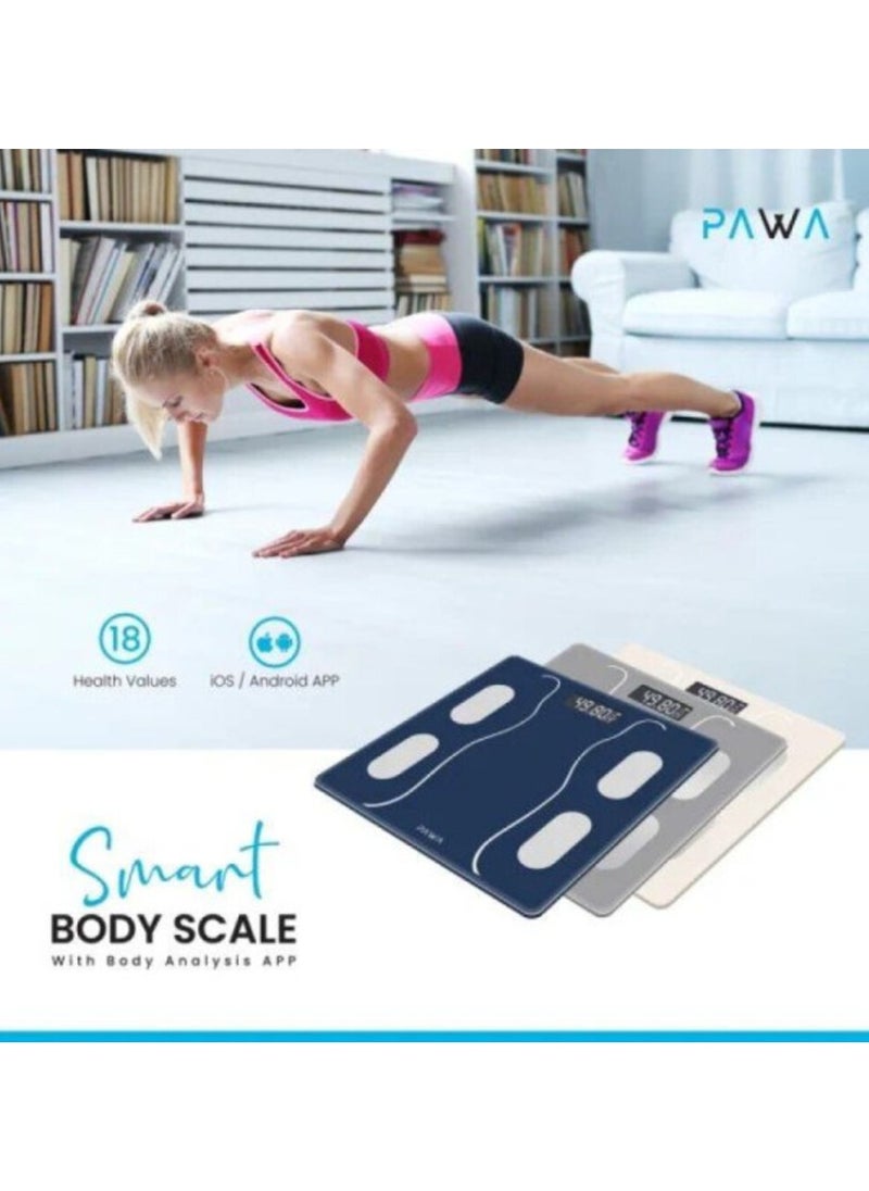 Smart Body Scale with Body Analysis App – Grey