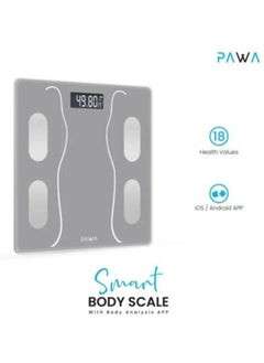 Pawa Smart Body Scale with Body Analysis App – Grey  - Image 2