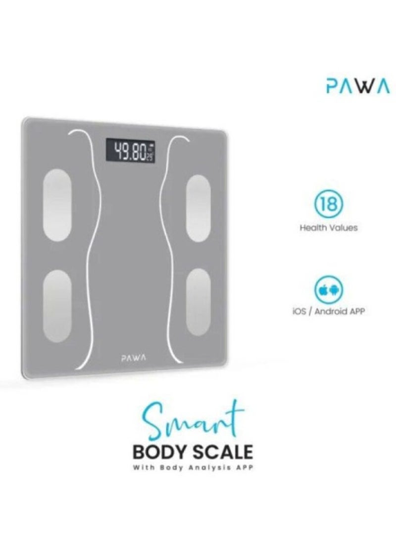 Smart Body Scale with Body Analysis App – Grey