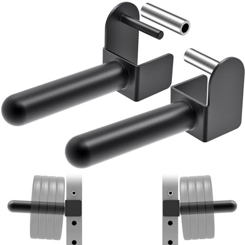 Kipika Weight Plate Holder for 3x3 Power Rack - Heavy Duty Steel Storage Rack for Olympic 2" Weight Plates - Fits 3x3 Power Rack with 1" or 5/8" Hole - Holds up to 300 lbs. per Rack - Set of 2 - Image 1