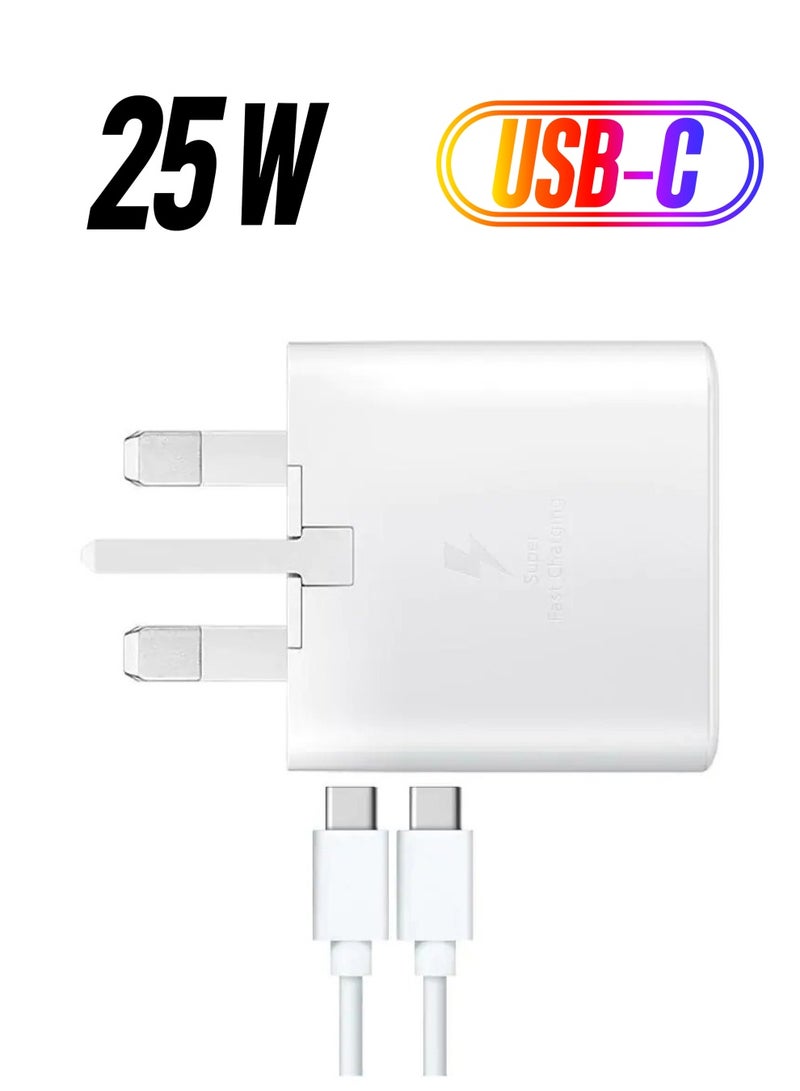 Service Zone 25W PD Fast Charge Travel Adapter with USB-C to USB-C Cable - Image 1