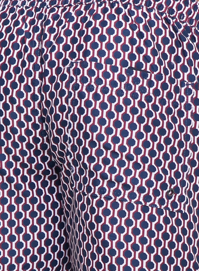 BRAVE SOUL Mens Microfibre Geo Printed Swims
