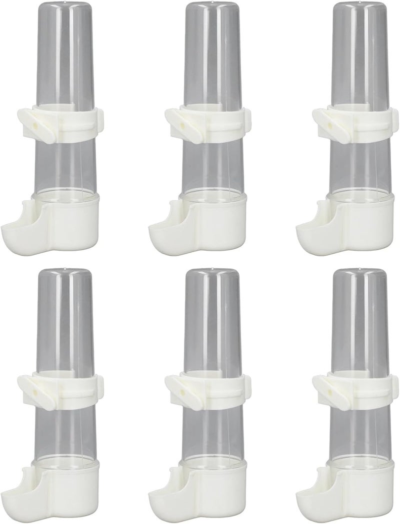 Plastic Birds Water Hanging Feeder Professional Automatic Spill Proof Dispenser for Pets Health Growth 6pcs (150ml) - Image 2